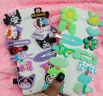 Kids Cartoon Decor Hair Clip Set